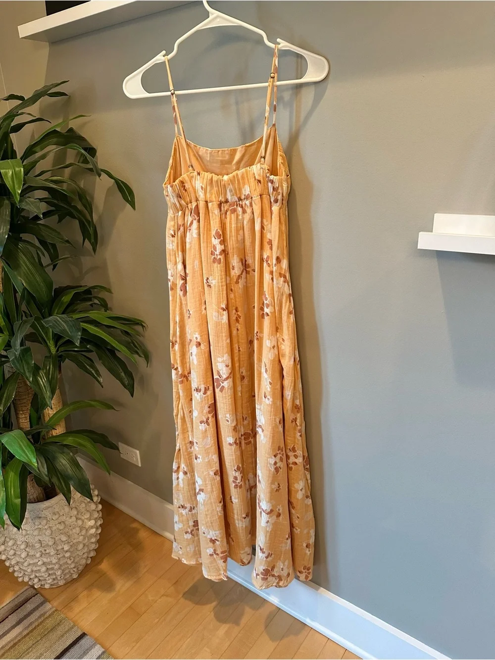 Abercrombie & Fitch Yellow Floral Maxi Dress